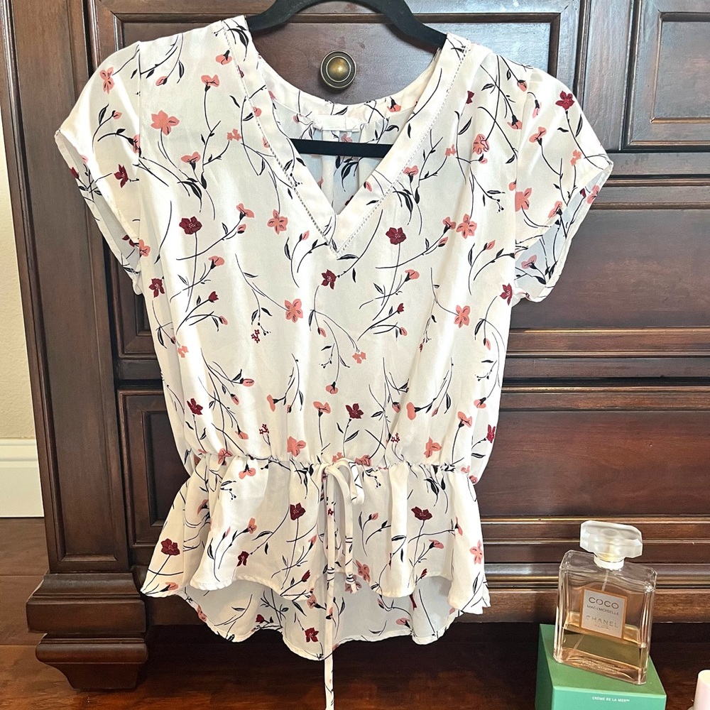 Sienna Sky White Floral Blouse from Nordstrom